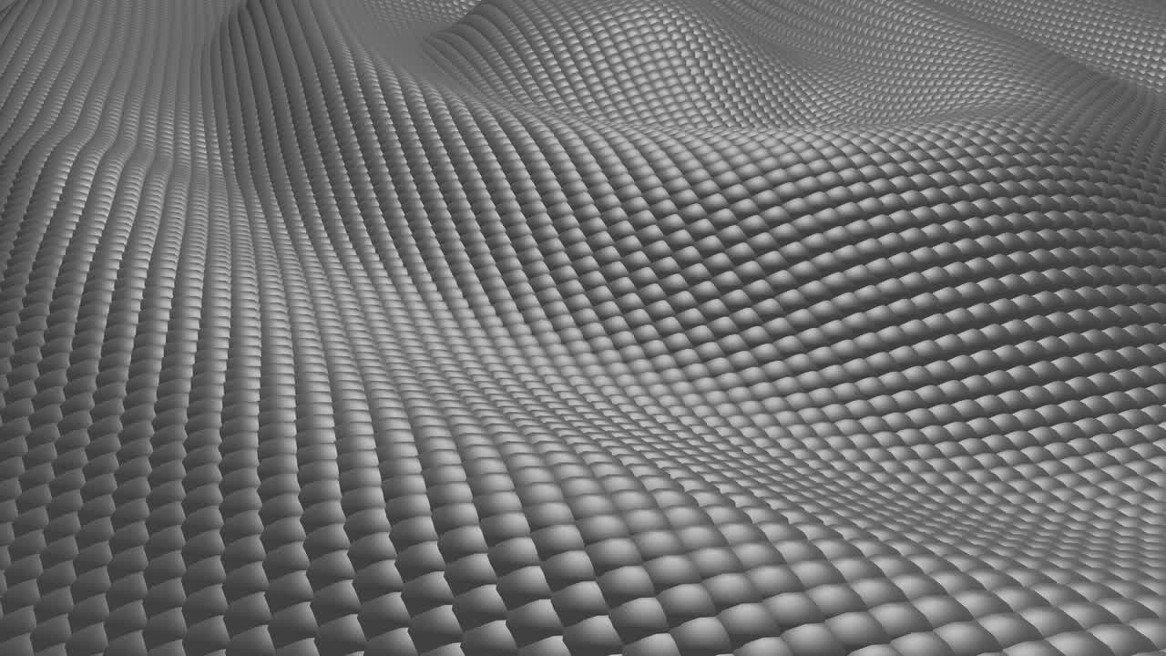 Abstract 3D background waving, seamless looping