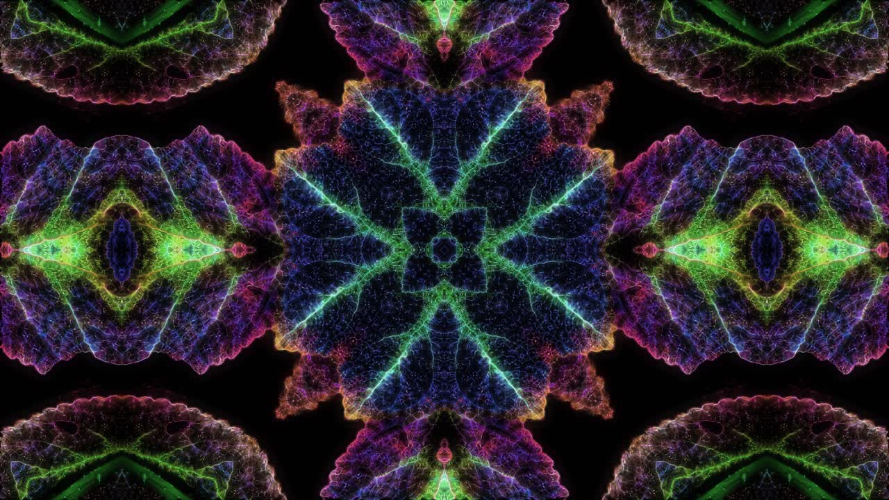 hermosa textura de caleidoscopio multicolor - patrón sin costuras de caleidoscopio