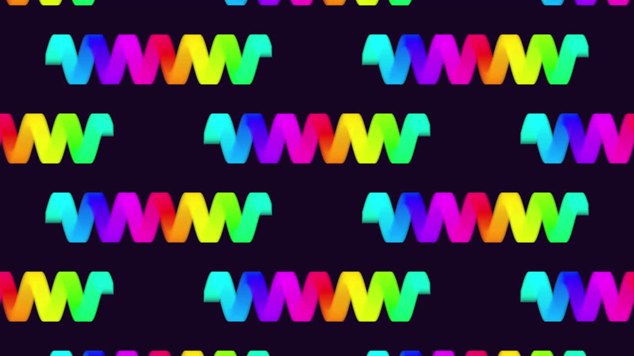 patrón de zigzag de arco iris abstracto