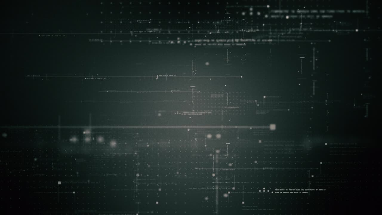 Futuristic Matrix Data Simulation HUD Background