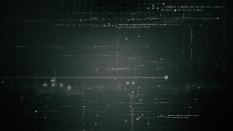 simulación de datos de matriz futurista