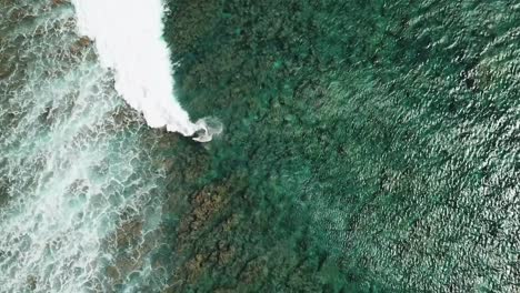 St-Leu-surf-4K-drone-footage,-Reunion-island