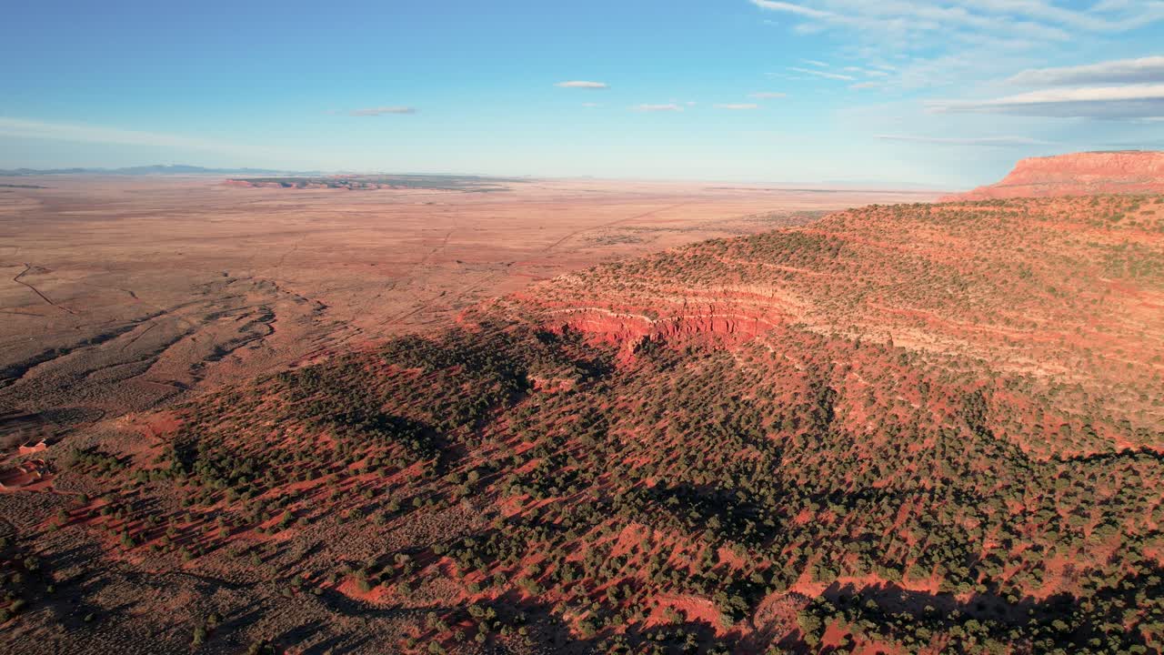 Red Rock Desert Drone Shot