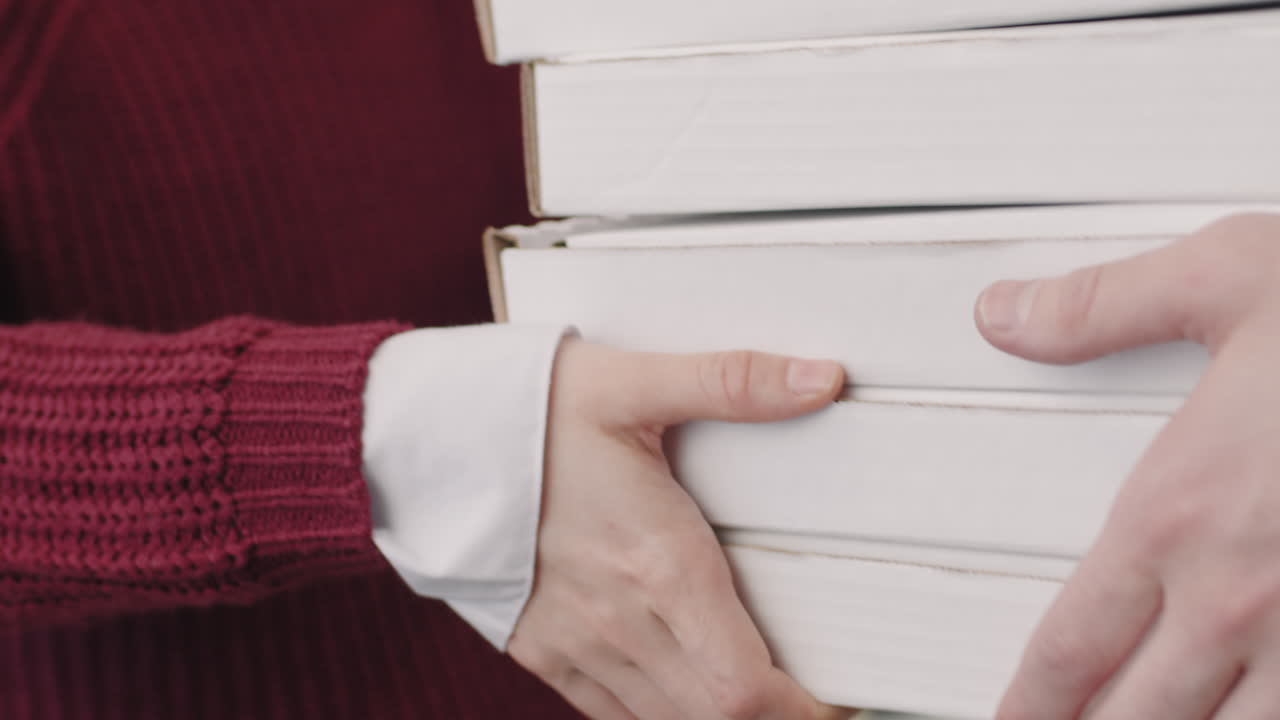 Close Up of Woman Receiving Pizza Delivery