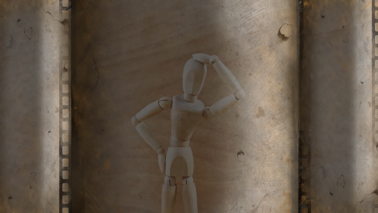 인형 위에 있는 영화 스 ⁇ 의 애니메이션