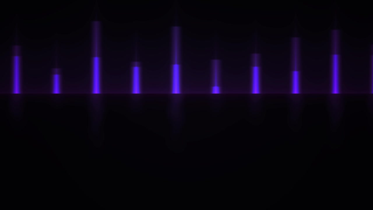 Dynamic Purple Light Bars Reflecting on a Dark Background