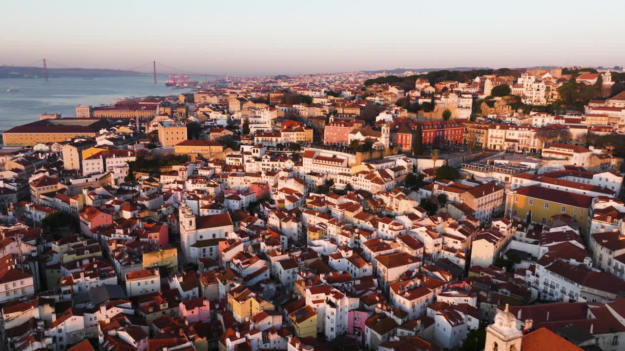 Morning light across Portuguese capital