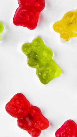 gummy bears in milk