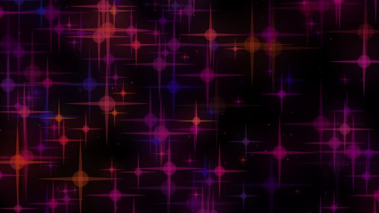4K Abstract Sparkle Particles, Loopable, Bokeh Animation, Black Color Background