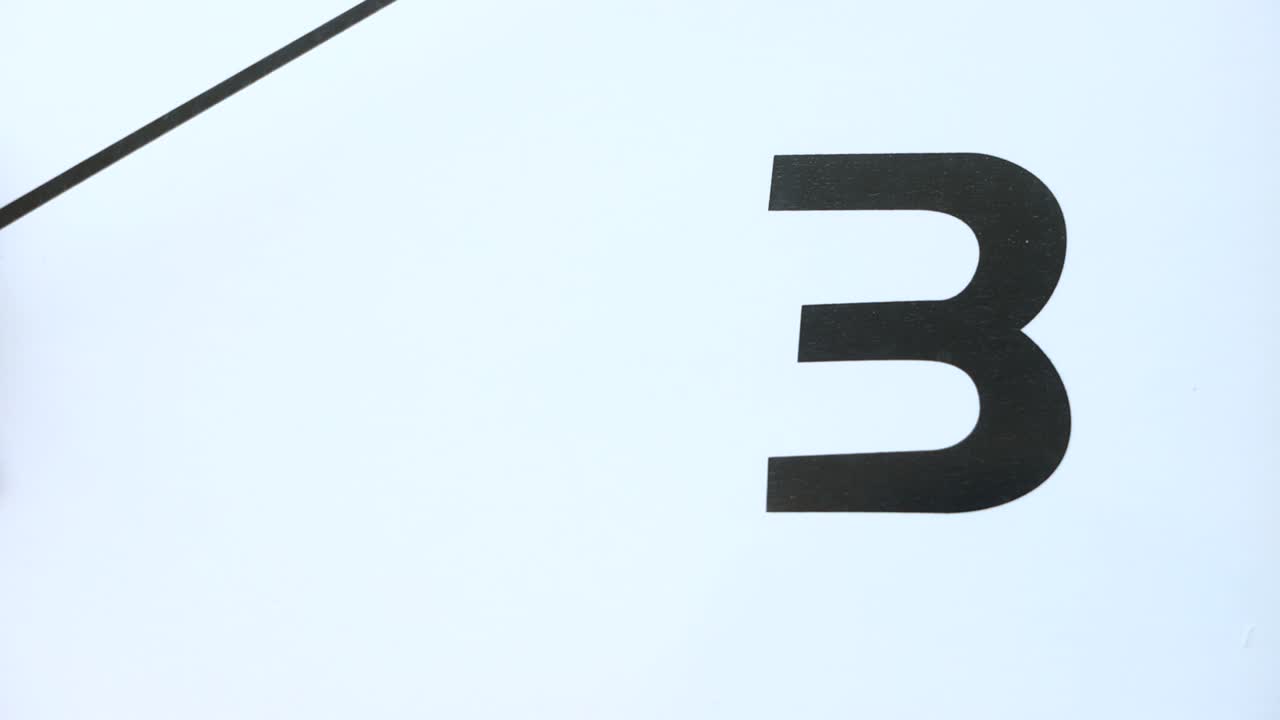 Clock second hand - close-up view