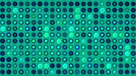 Abstract Blue and Green Circle Pattern