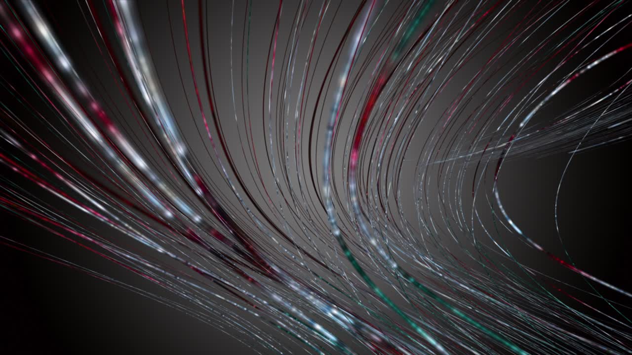 animación fantástica con objeto de onda de rayas en cámara lenta, 4096x2304 bucle 4k