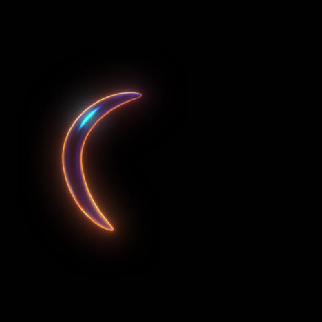 glowing abstract shape