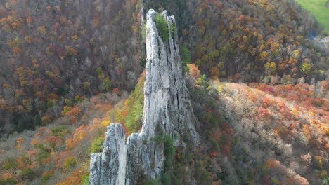 Seneca-Rocks-Ojo-De-Cerradura-Drone-Alto