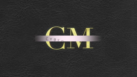 texto dorado: retro cyber lunes patrón negro