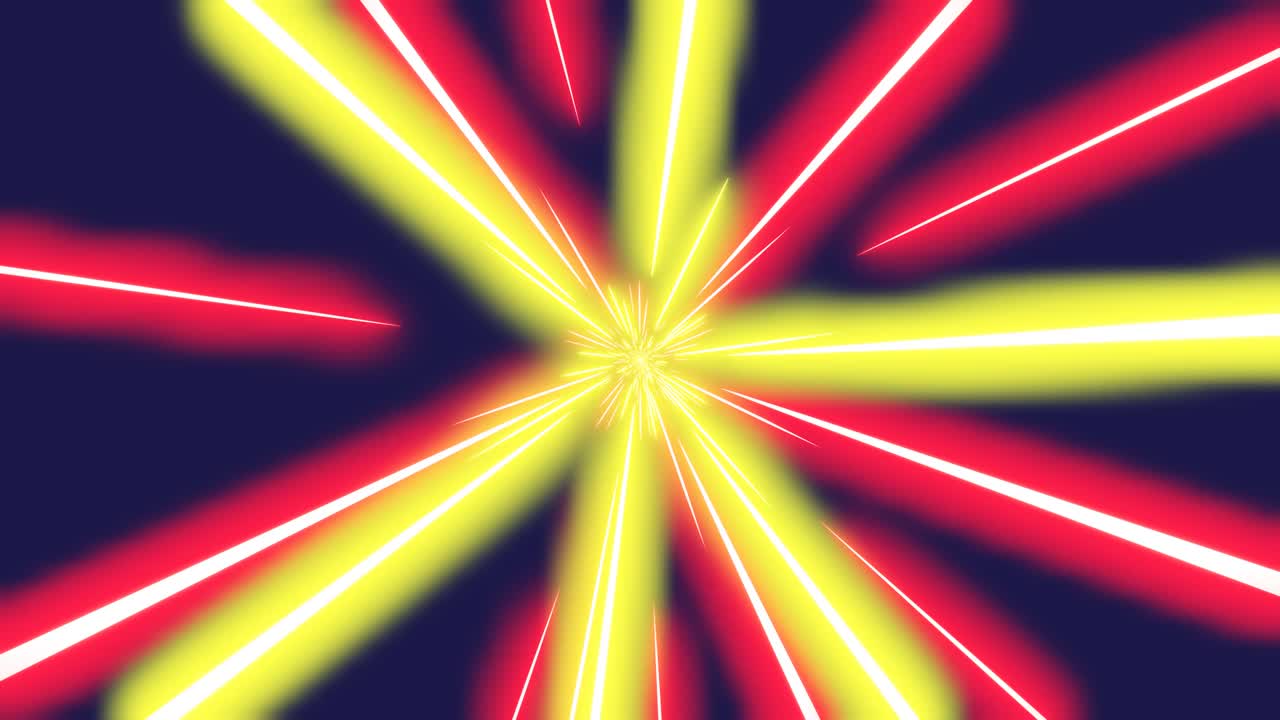 Light streaks tunnel, speed motion. Seamless looping