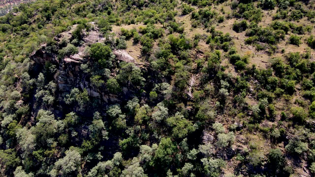 Vista aerea con drone dell'Africa.