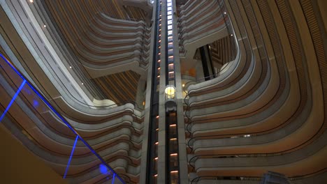 a low angle perspective looking up at the marriott marquis hotel in atlanta georgia 2