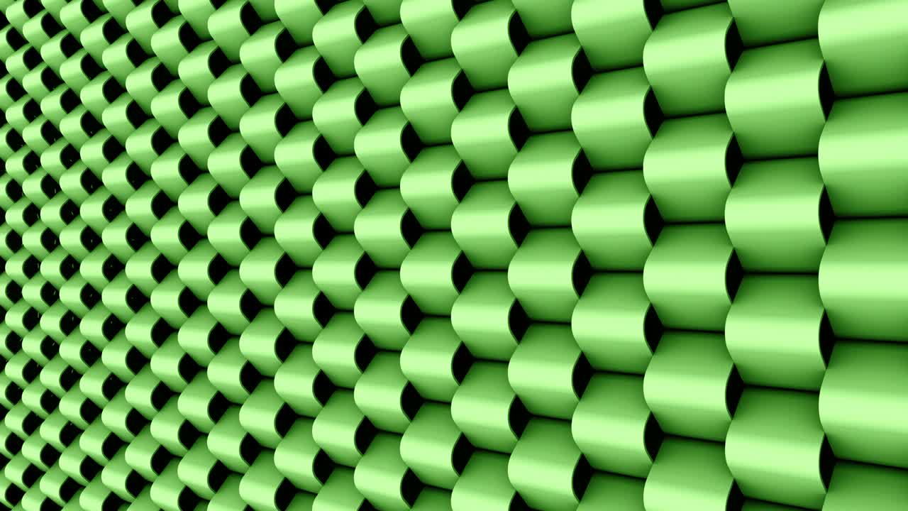 video de stock de pared de bucle interior verde moderno