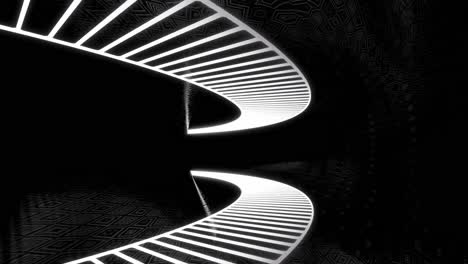 abstract 3d tunnel with glowing lines