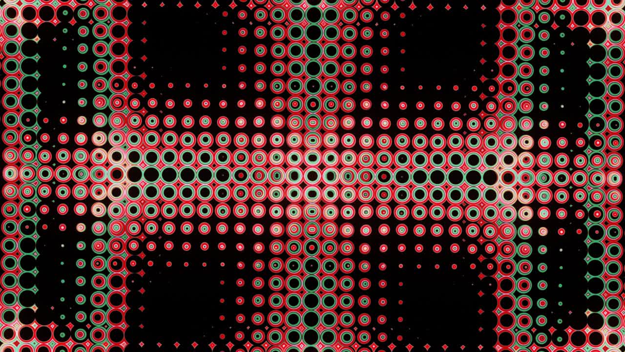 Animazione in loop saltellante per pannelli e schermi LED