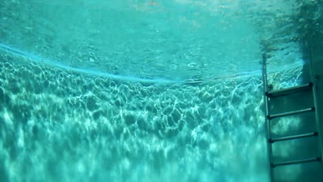 person diving into a swimming pool