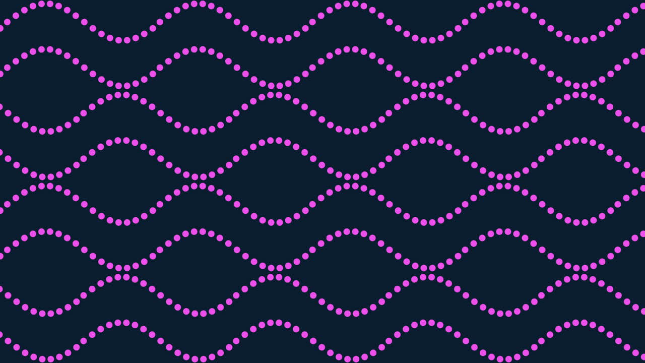 Colorful waves and dots futuristic pattern with neon gradient