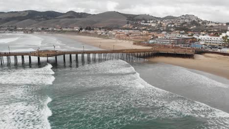 imágenes aéreas de drones pismo playa océano