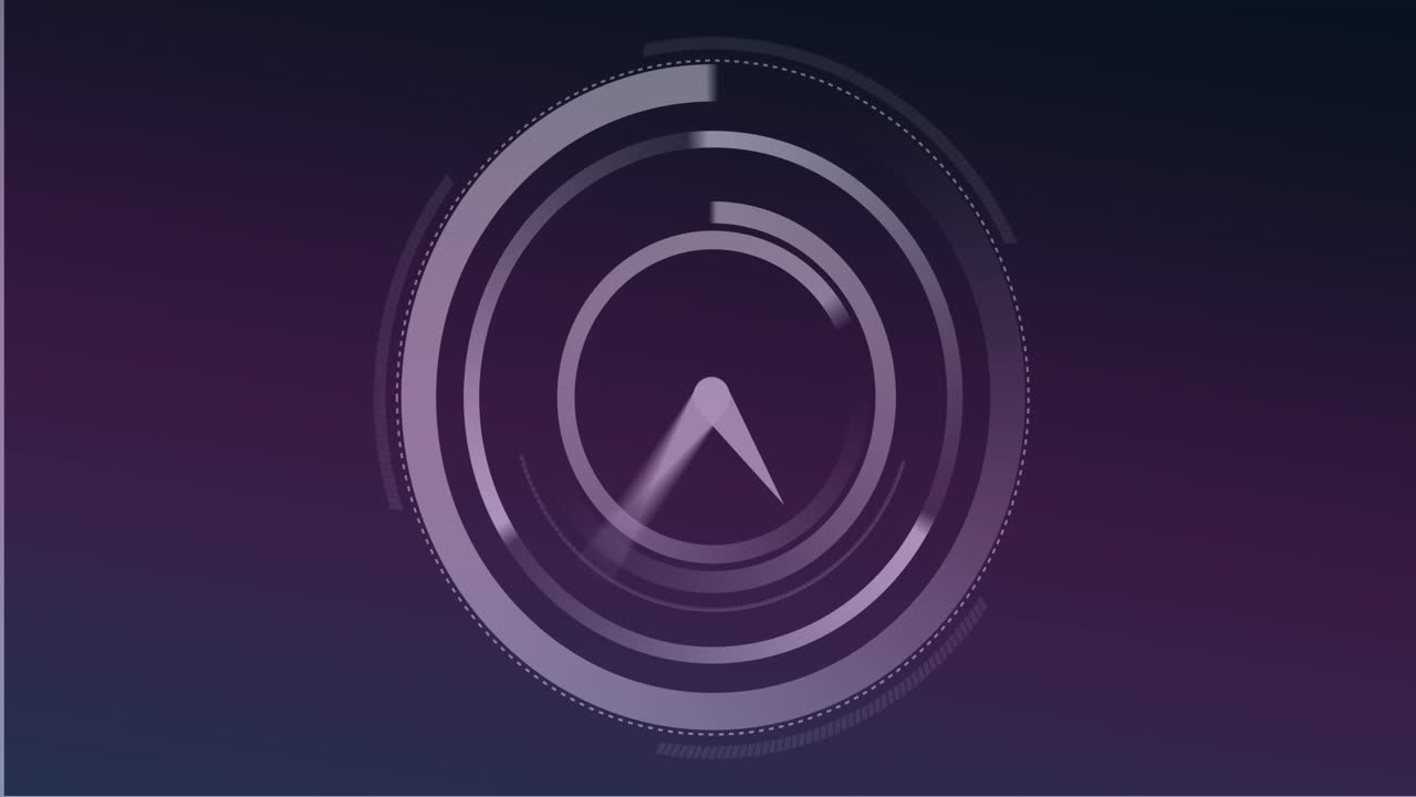 animazione di orologio in movimento su sfondo nero