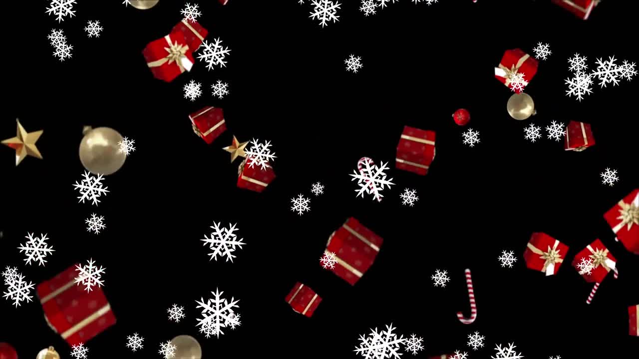 animación de paisajes de invierno