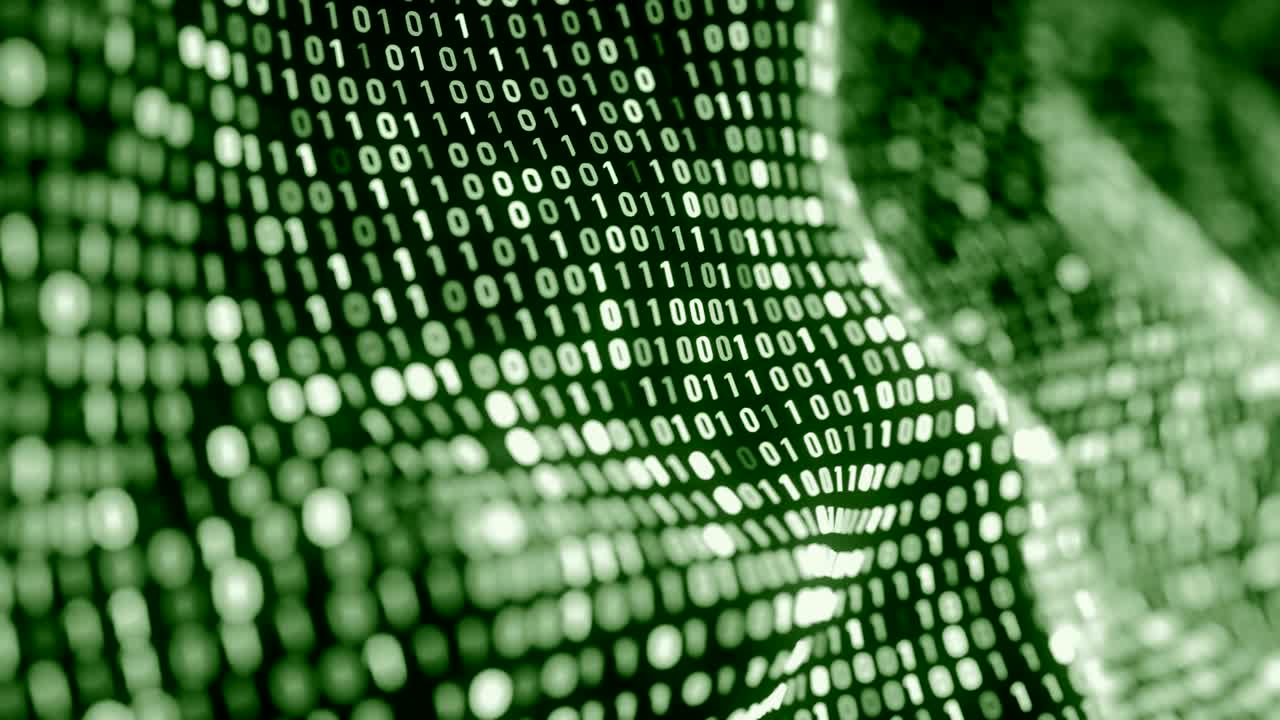 4k matriz binaria abstracta.