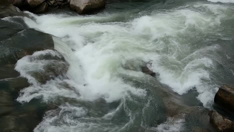 whitewater rapids in a river