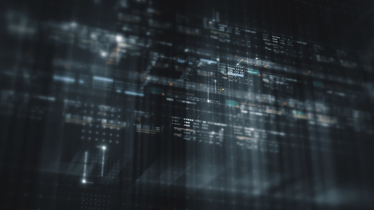 geavanceerde metaverse, hi-tech digitale gegevens telemetrie met gecodeerde nummers, weergave dynamische achtergrond voor computer desktop verticale scherm weergave formaat