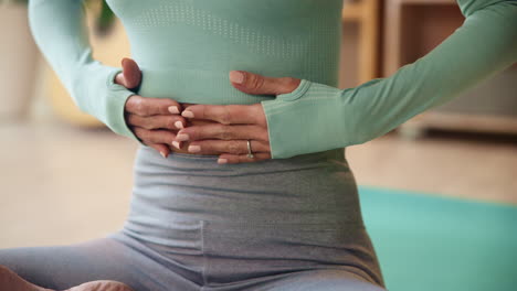 woman practicing yoga