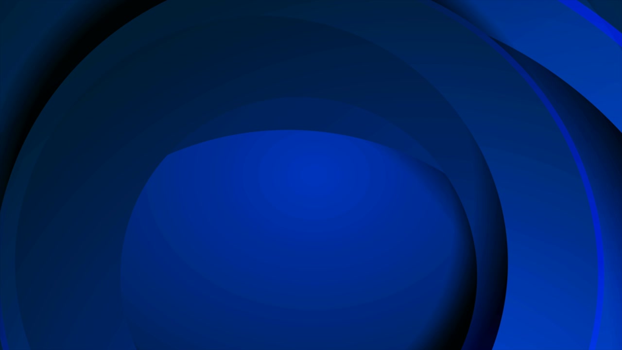 Sfondo animato tecnologico geometrico blu scuro con cerchi