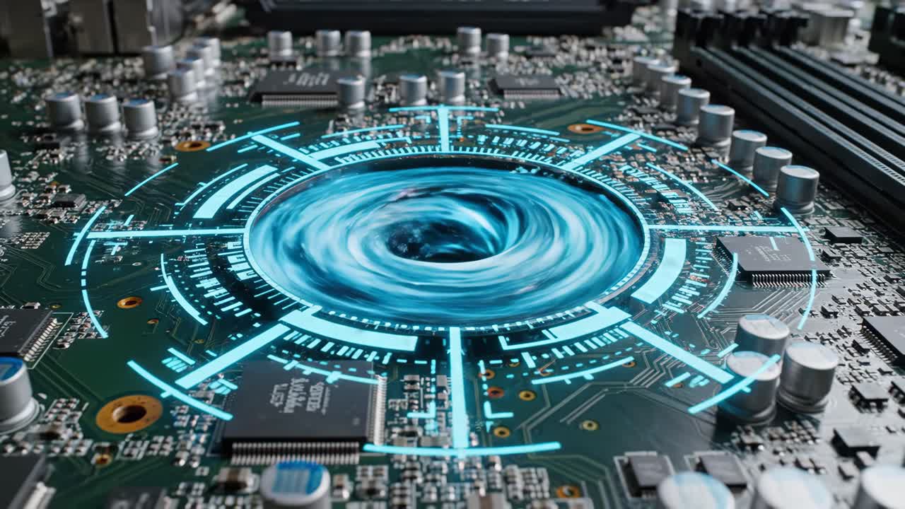 Futuristic Circuit Board Technology