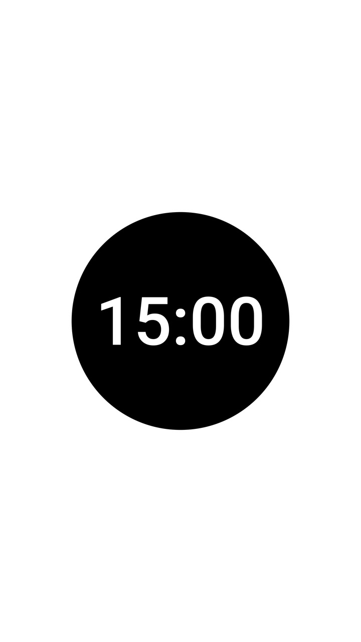 Digital Countdown Timer Counting Down from Thirty Minutes