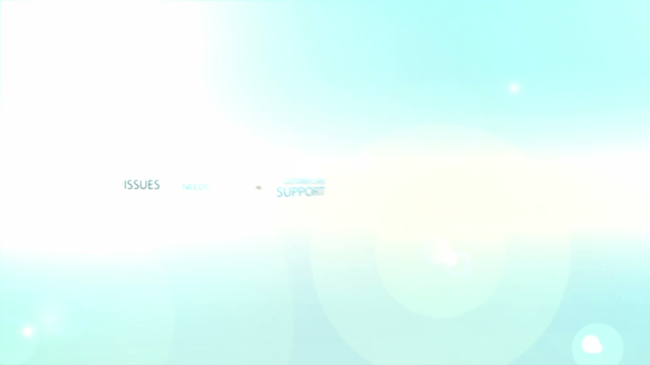 다양한 고객 서비스 용어의 애니메이션