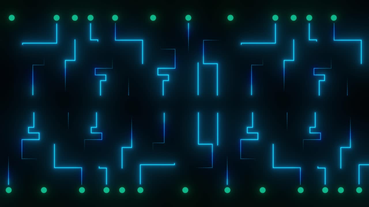 Neon Circuit Board Pattern