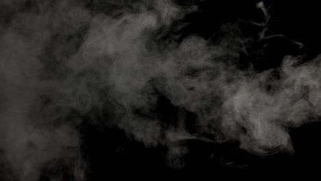 smoke on a black background