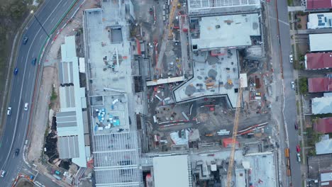 disparo de arriba hacia abajo de brisbane sur estado colegio secundario bsssc medio desarrollo de construcción