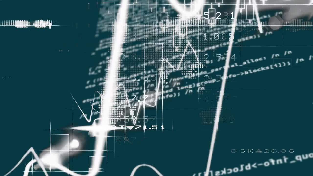 Animation of statistics and financial data processing