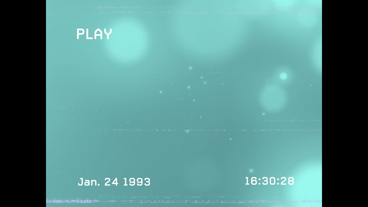 녹색 배경에 반이는 반점 위의 간섭의 애니메이션