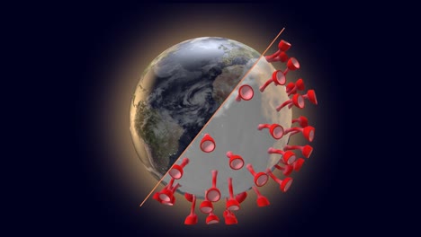 earth divided by coronavirus