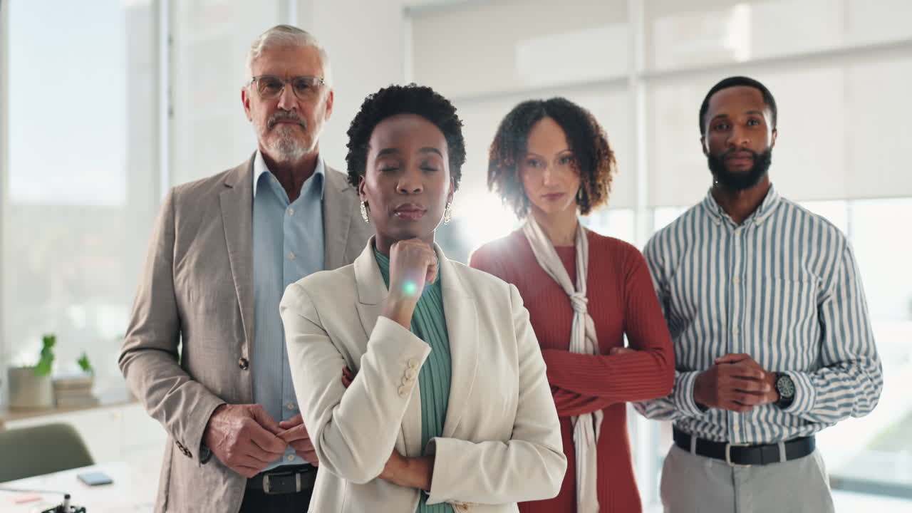 retrato de un equipo de negocios diverso