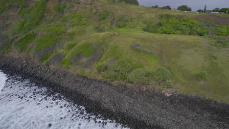 Person-Flying-Drone-At-Lennox-Heads---Northern-Rivers-Region---NSW---Australia---Aerial-Shot