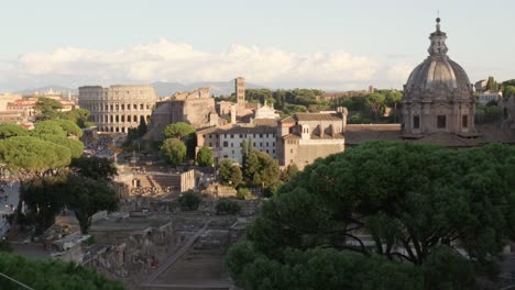 view on imperial fora in rome