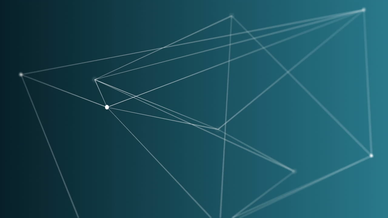 video generado digitalmente de la línea geométrica