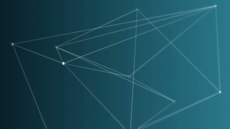 video generado digitalmente de la línea geométrica