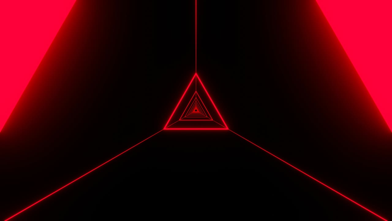 rendering 3d de la luz de neón abstract vj en bucle